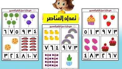 تدريبات الأرقام العربية