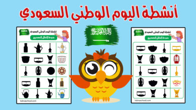 نشاط تركيز لرياض الأطفال لليوم الوطني السعودي