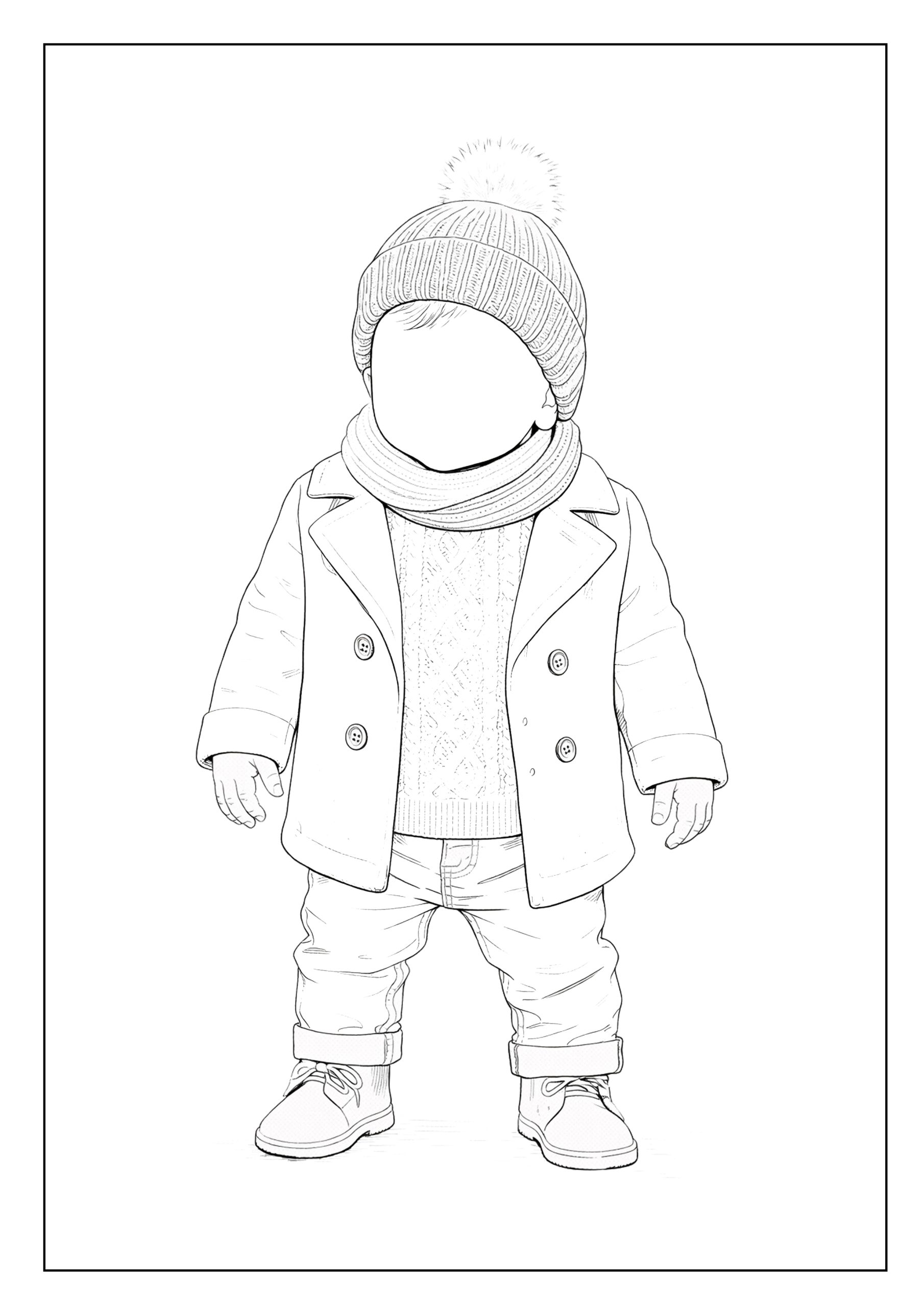 كراسة تلوين الأزياء للأولاد - الصورة 4