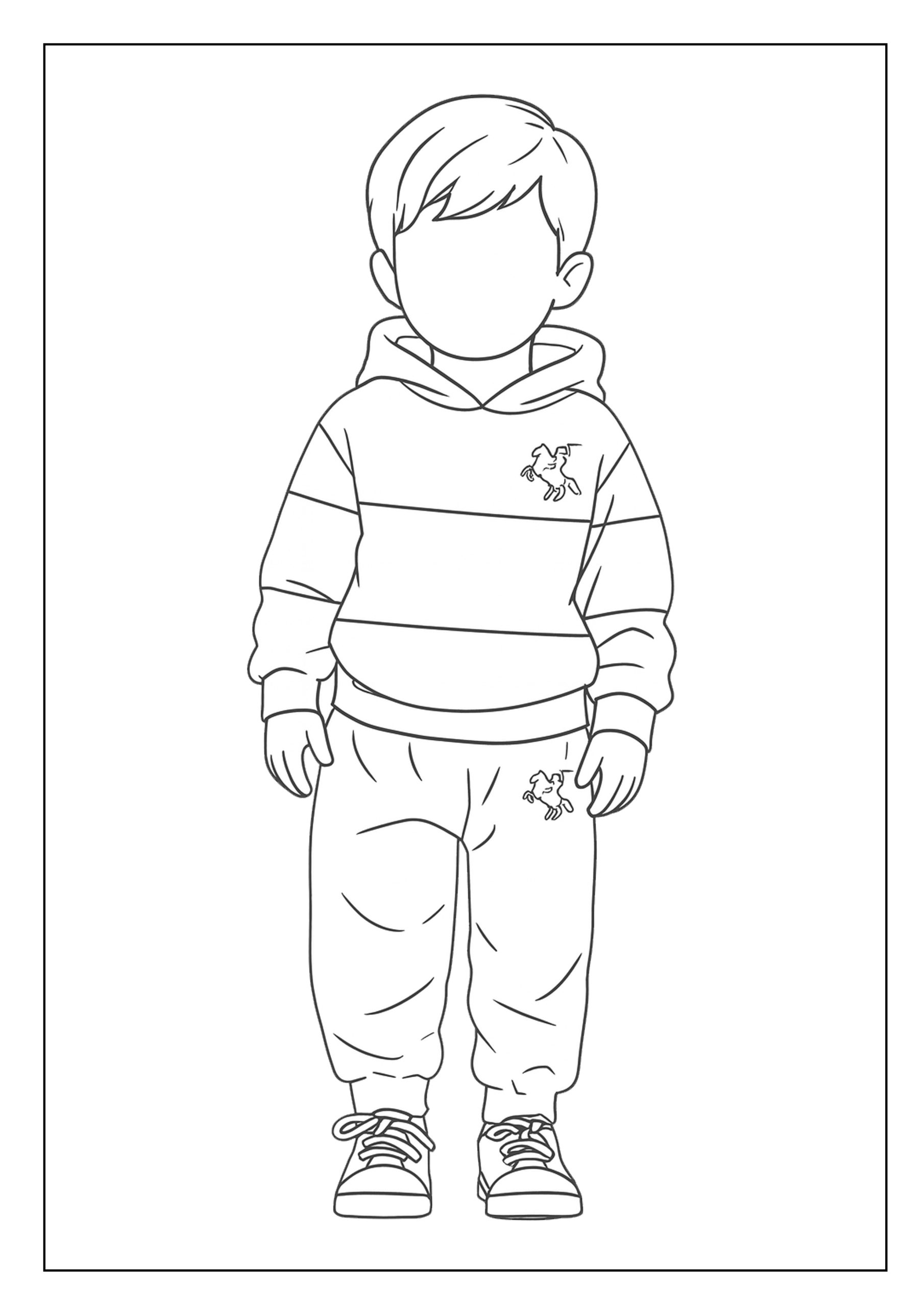 كراسة تلوين الأزياء للأولاد - الصورة 7