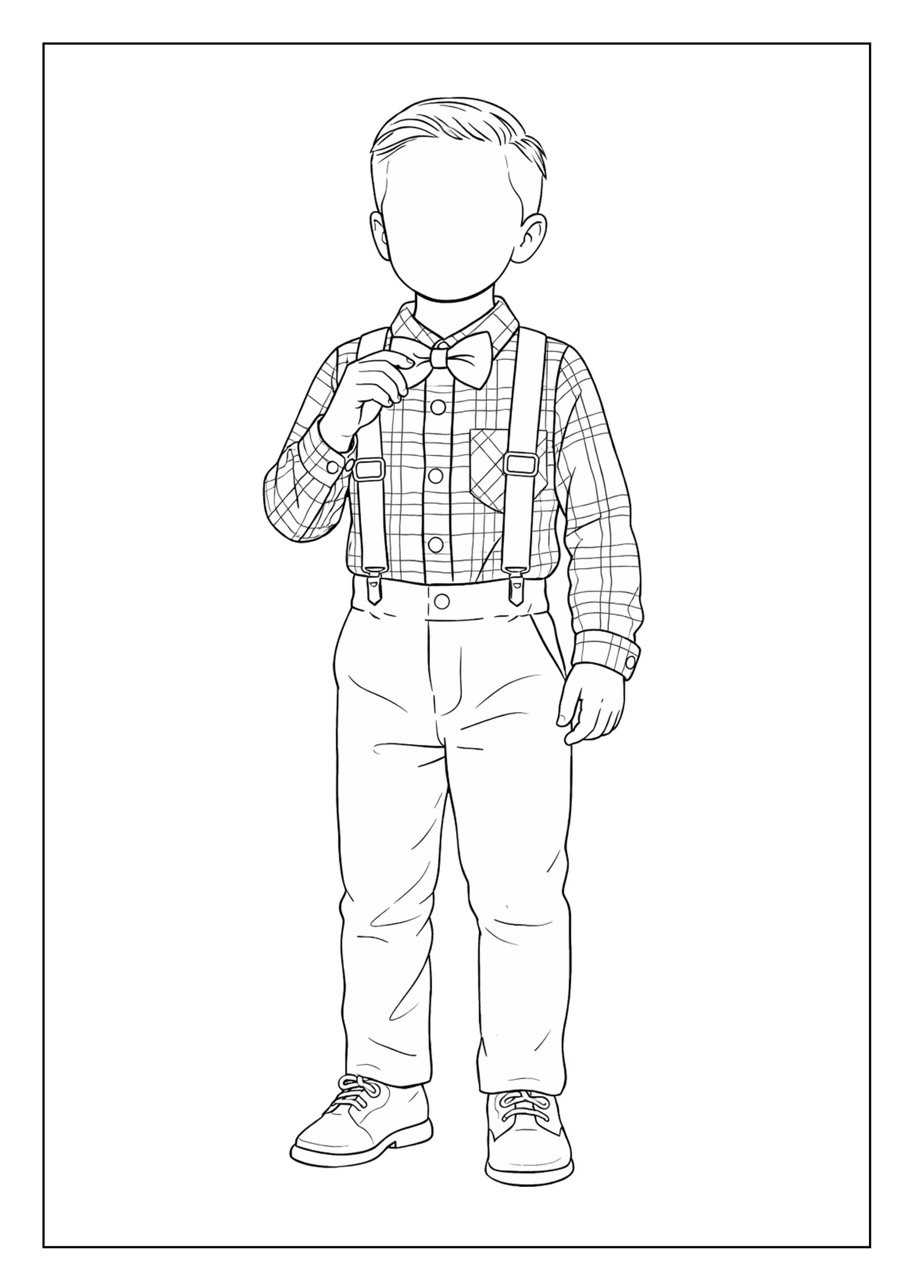 كراسة تلوين الأزياء للأولاد - الصورة 11