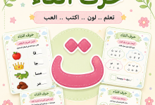 أنشطة حرف التاء