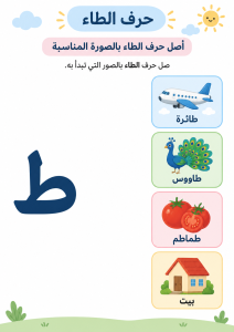توصيل حرف الطاء