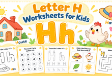 letter H worksheets