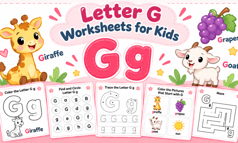 Letter G Worksheets