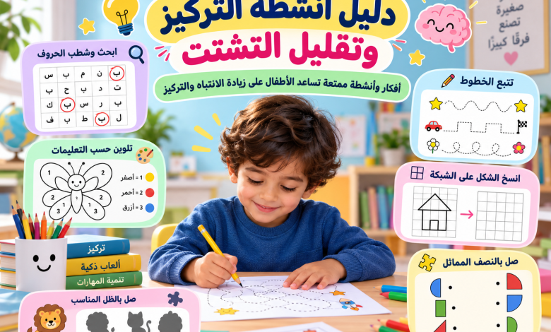 دليل أنشطة التركيز للأطفال