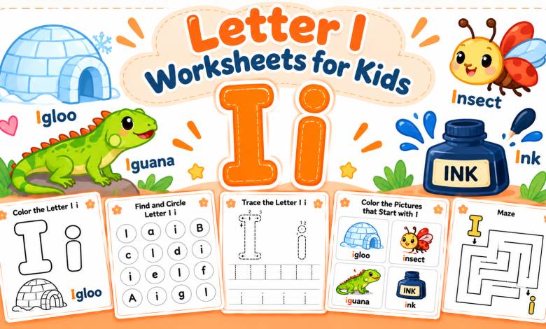 Letter I Worksheets